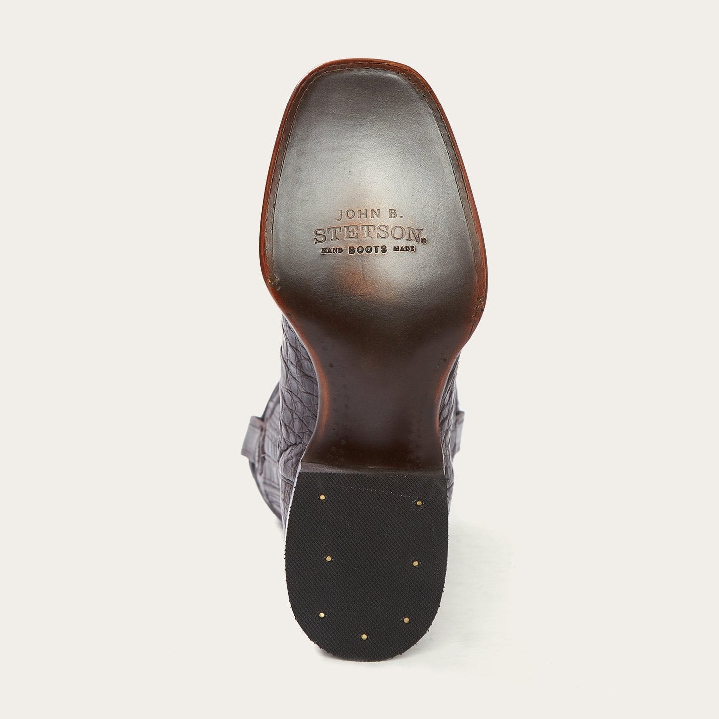 Brown Kaycee Brown Caiman Belly Cowboy Boot / Stetson