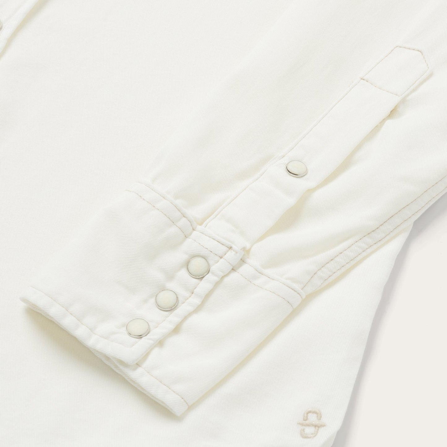 White Cream Twill Shirt / Stetson