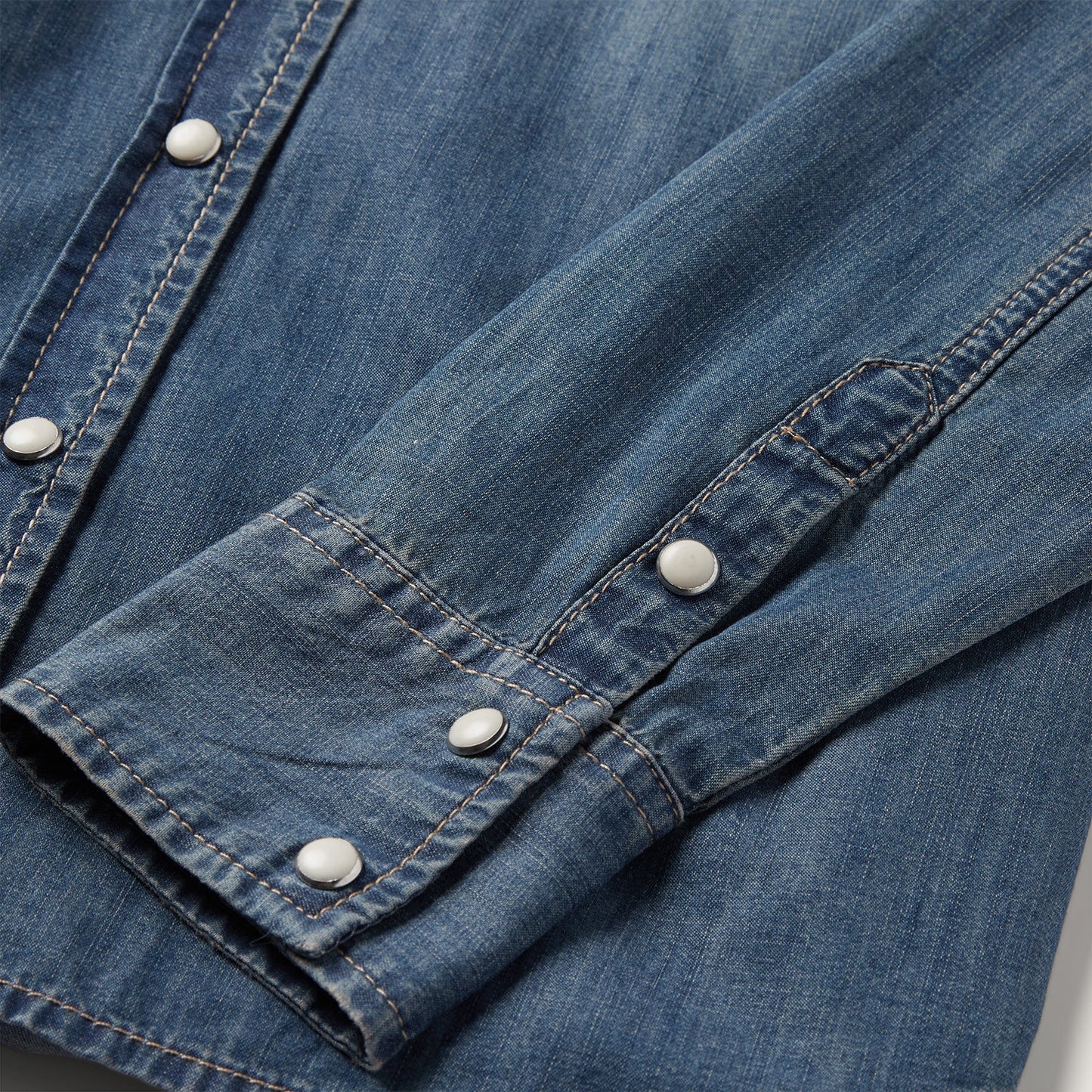 Blue Boyfriend Fit Denim Shirt / Stetson