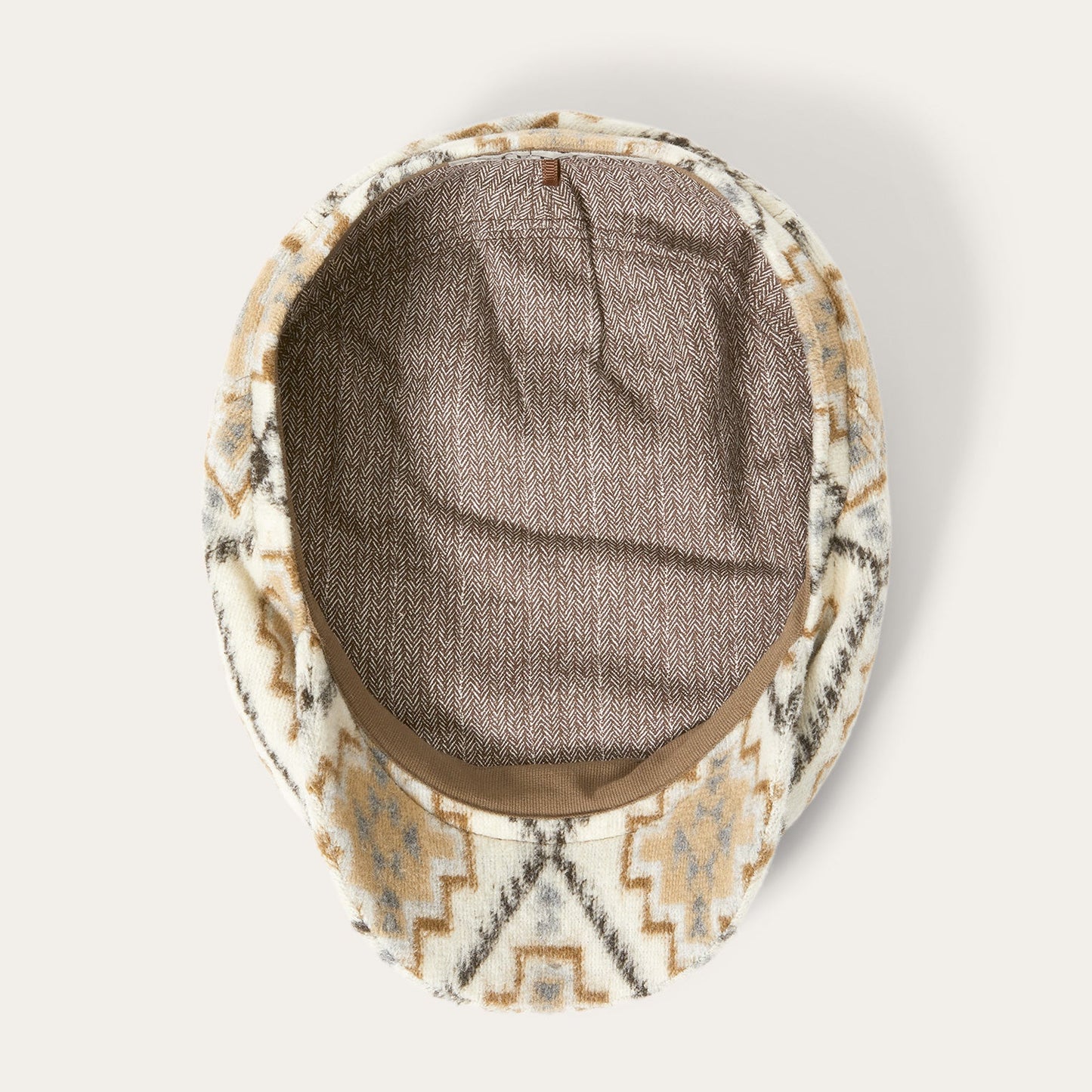 Off White / Beige Navajo Jersey Driver Cap / Stetson