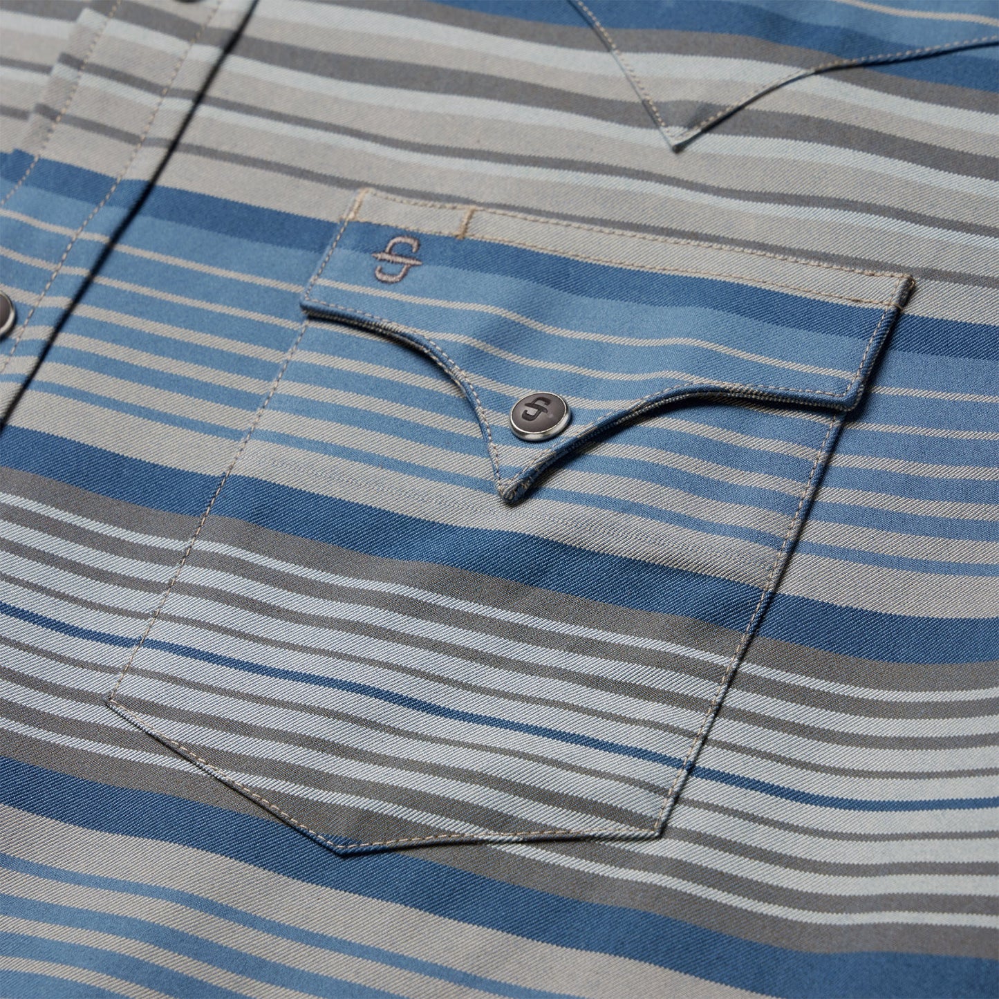 Blue Serape Stripe Western Shirt / Stetson