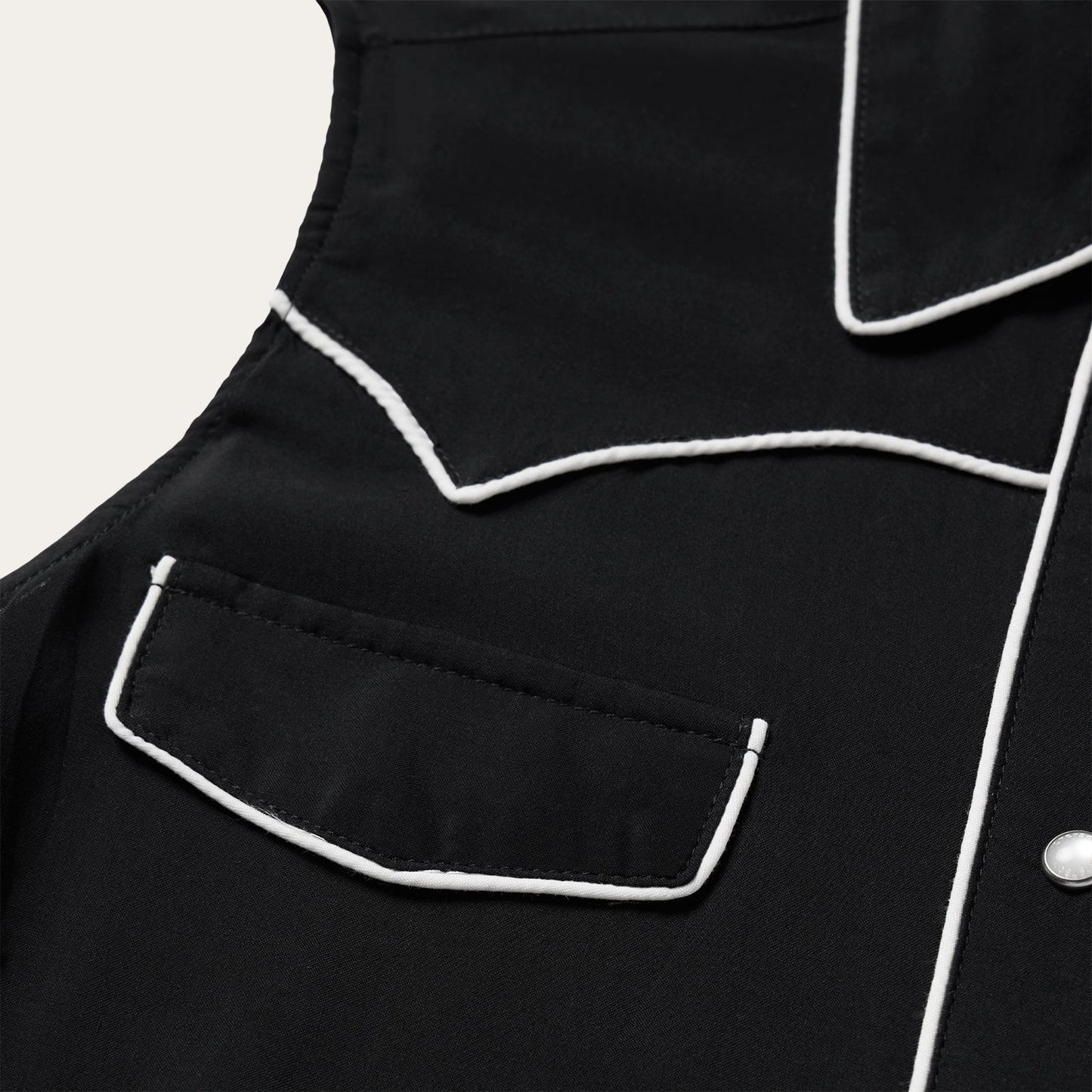 Black Black Sleeveless Western Shirt / Stetson