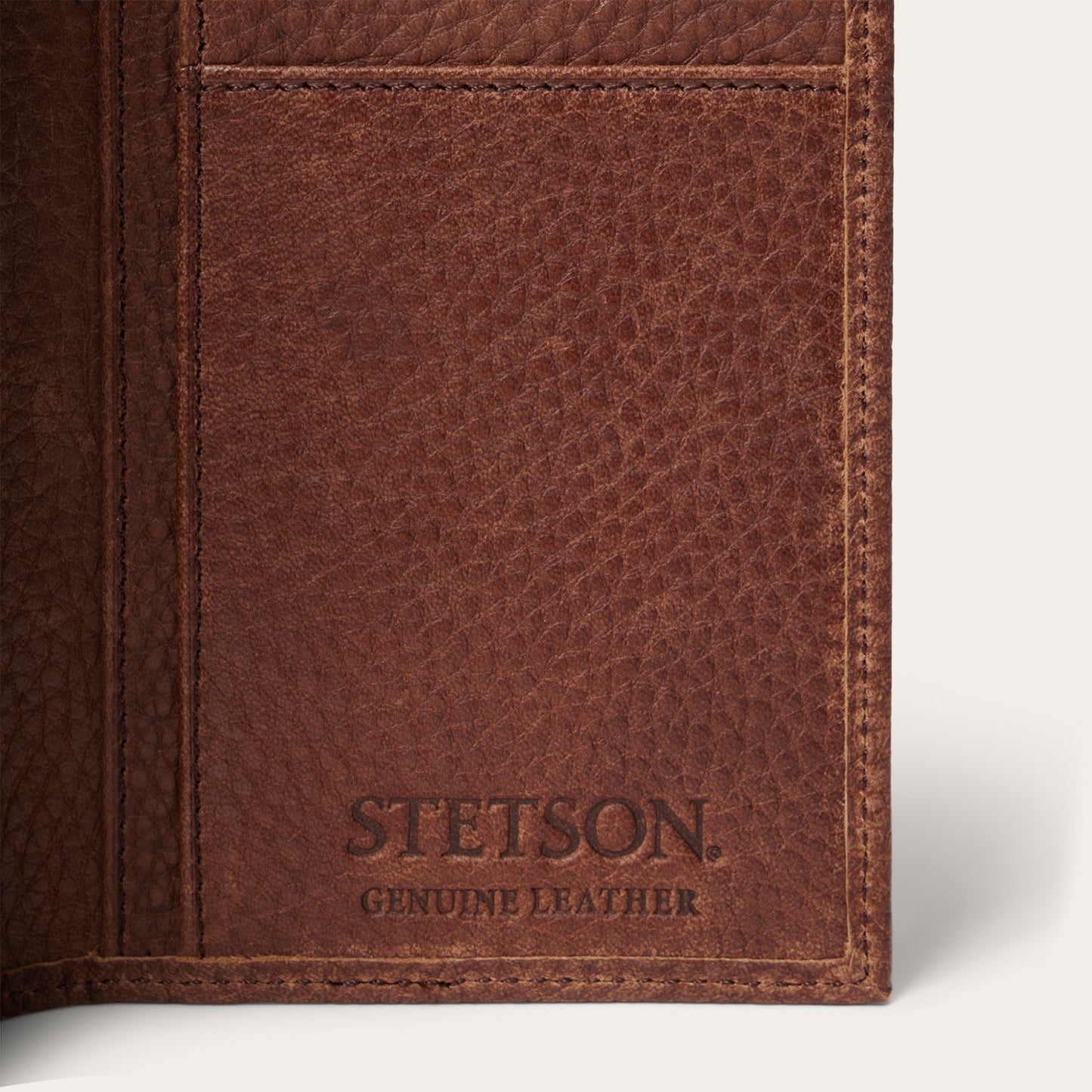 Brown Steer Head Checkbook / Stetson