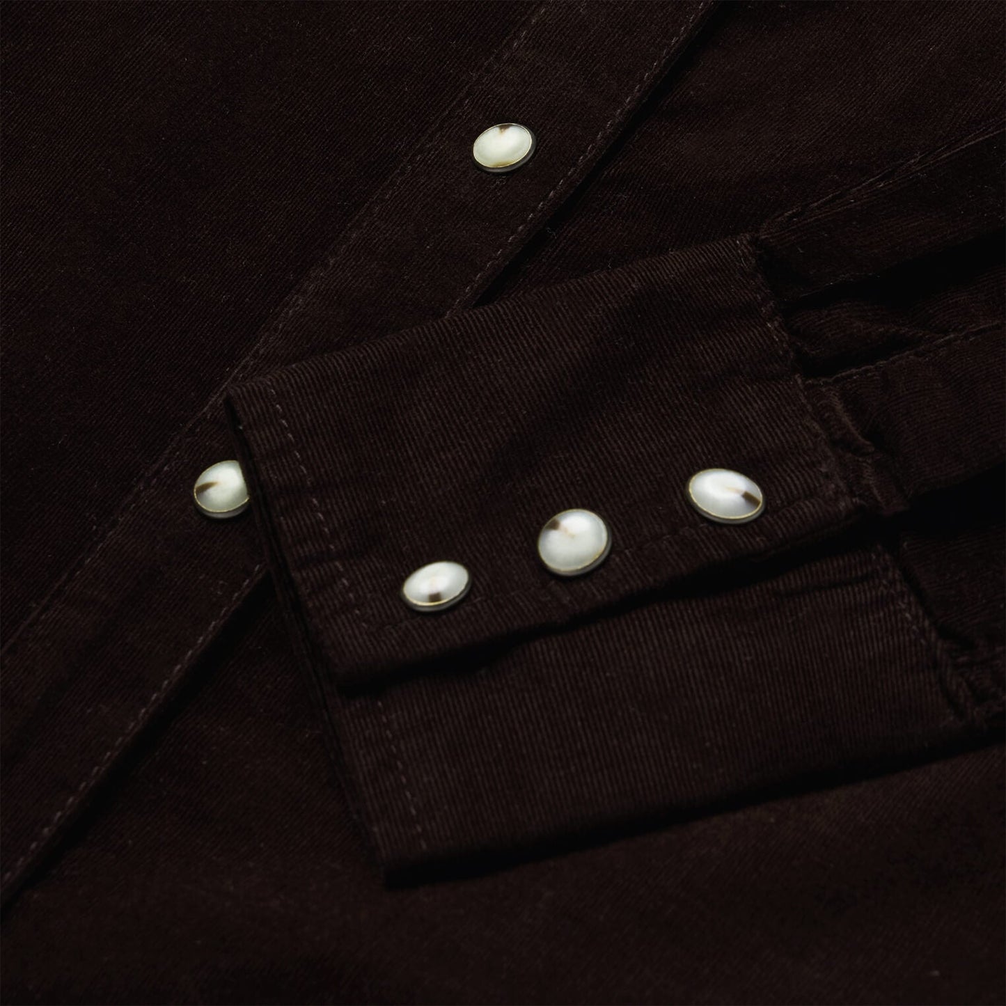 Brown Corduroy Denim Western Shirt / Stetson