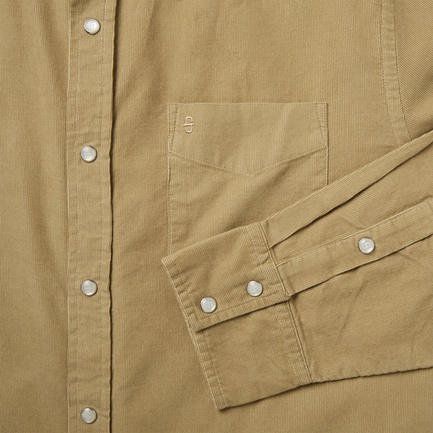 Tan Baby Corduroy Western Shirt / Stetson