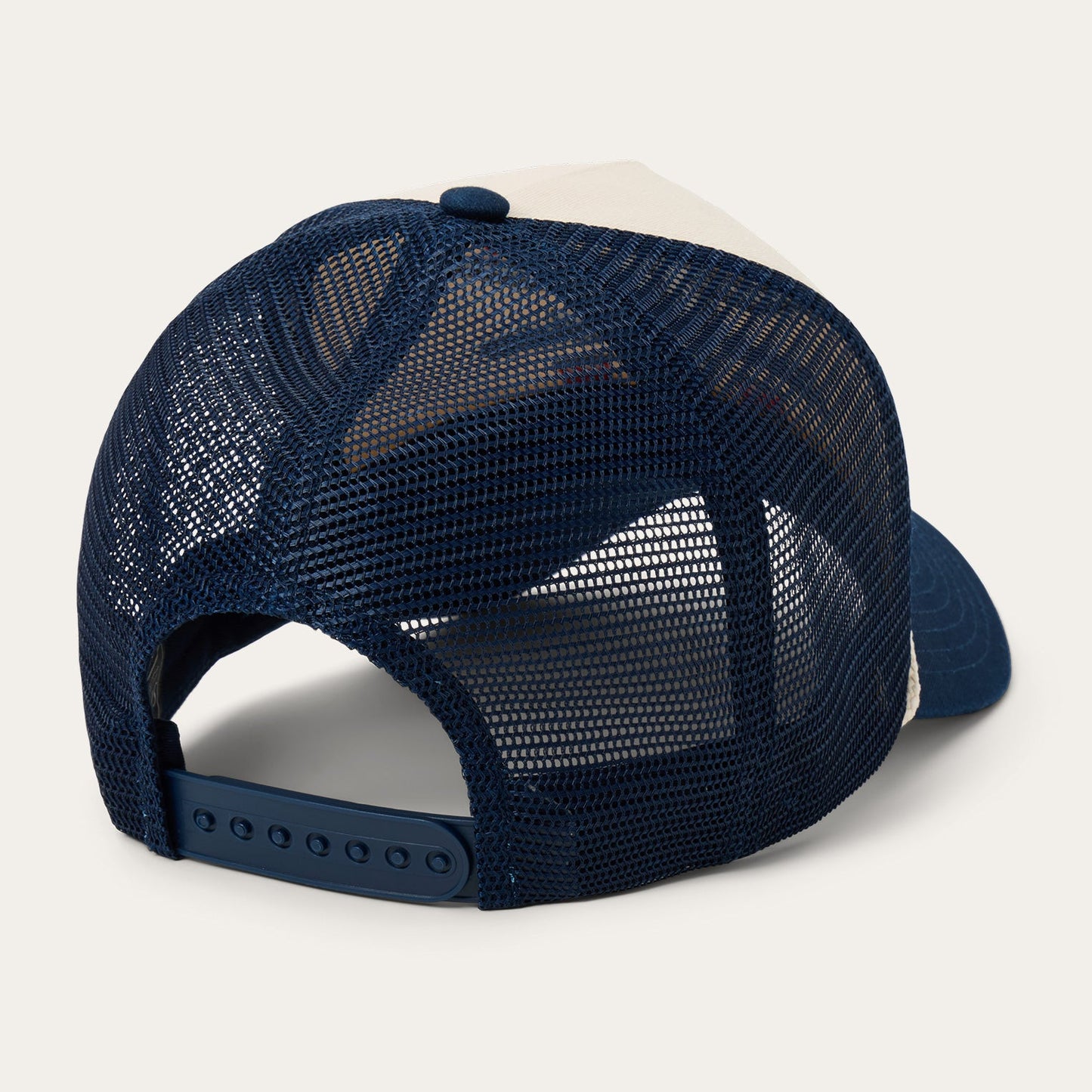 Off White / Blue Skull Trucker Hat / Stetson