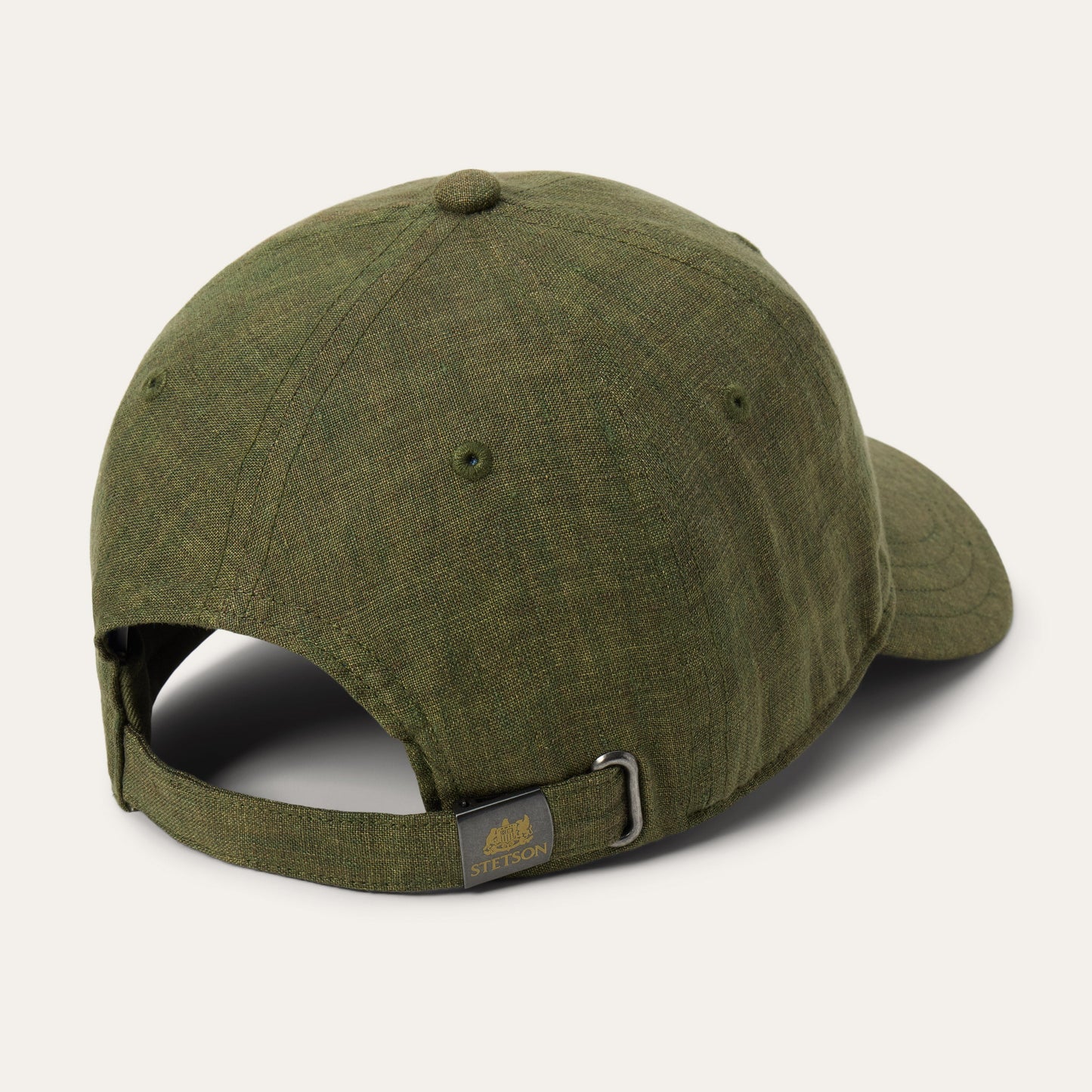 Olive Linen Baseball Cap / Stetson
