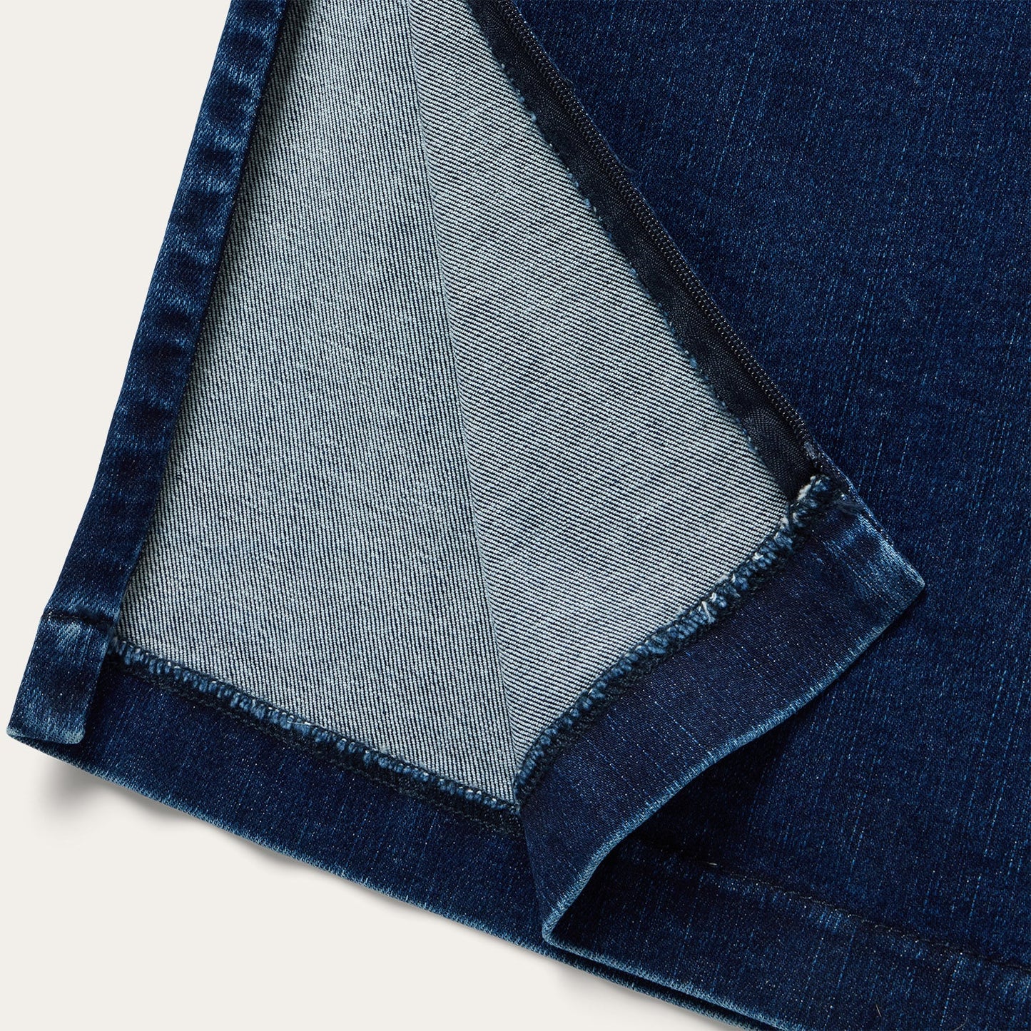 Blue Stretch Denim Pencil Skirt / Stetson