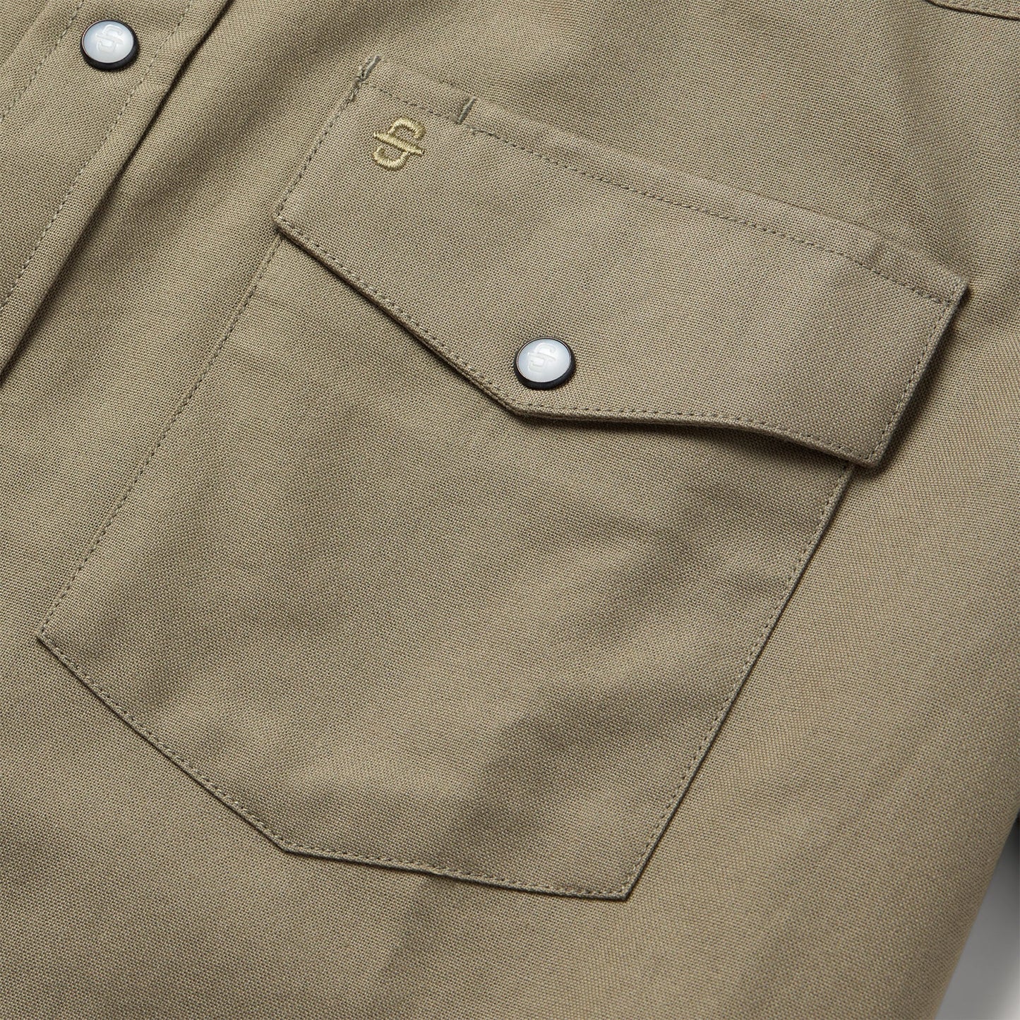 Olive Olive Oxford Short Sleeve Western Shirt / Stetson
