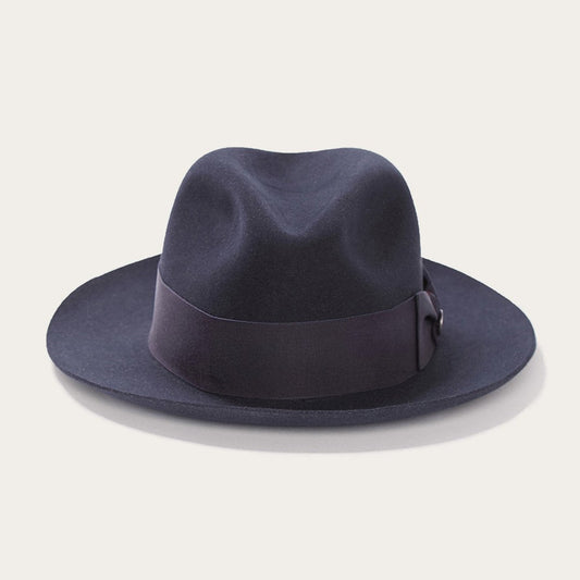 Navy Temple Fedora / Stetson