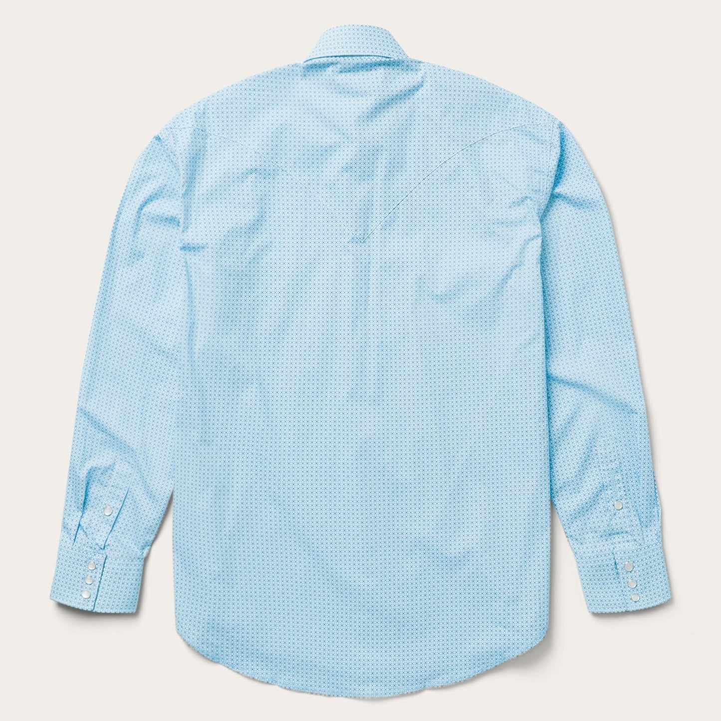 Blue Blue Lattice Print Western Shirt / Stetson