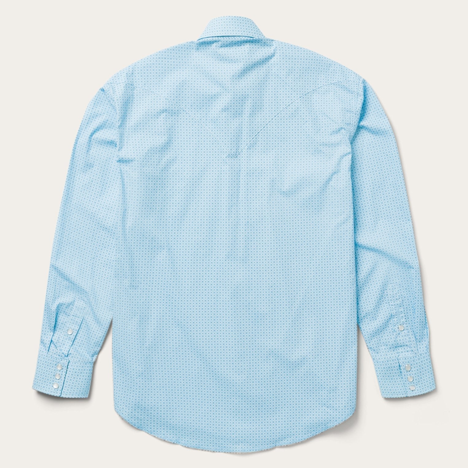 Blue Blue Lattice Print Western Shirt / Stetson
