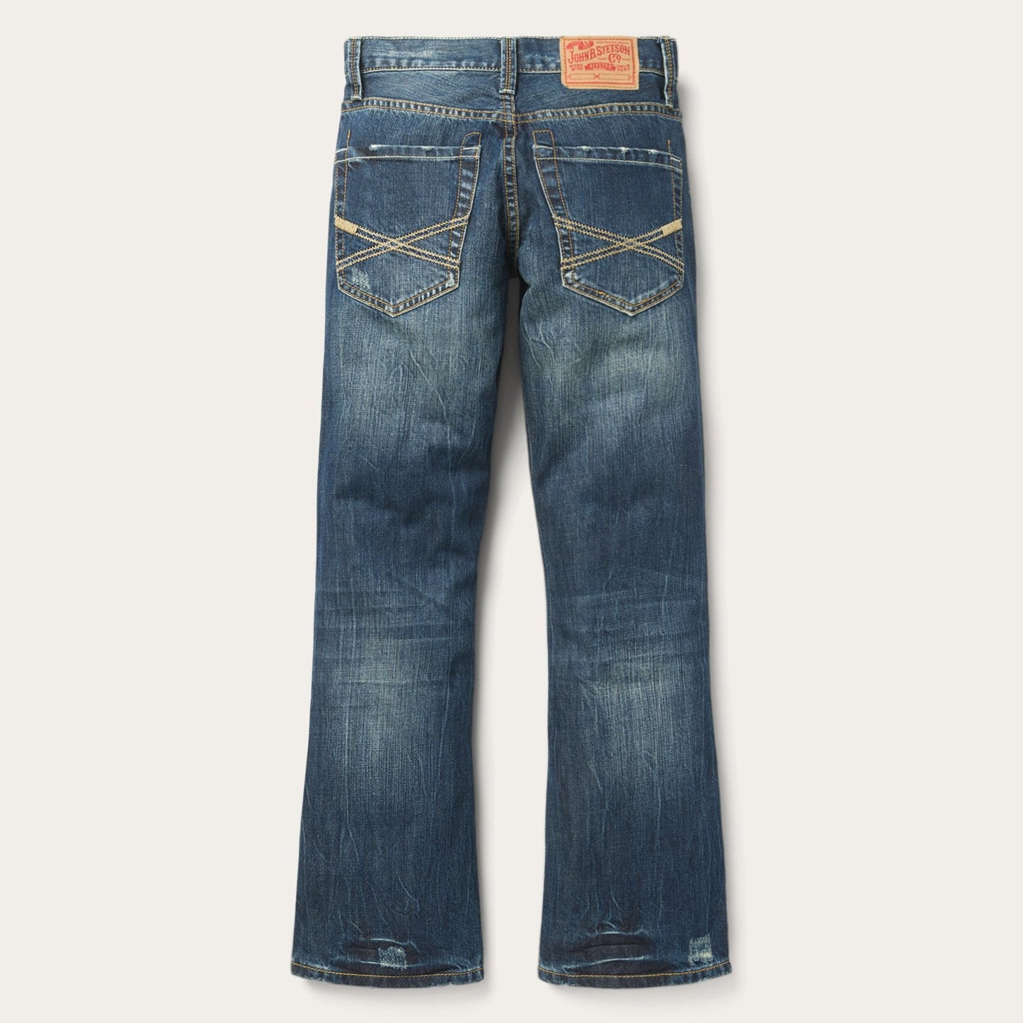 Blue 1014 Fit Destructed Dark Wash Jeans / Stetson
