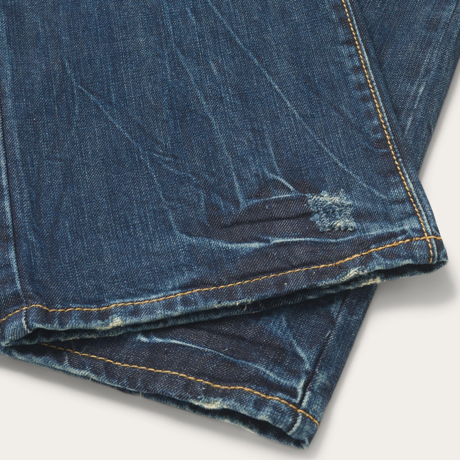 Blue 1014 Fit Destructed Dark Wash Jeans / Stetson