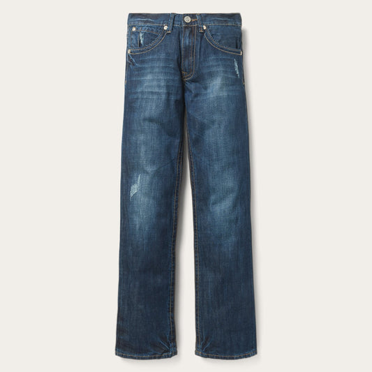 Blue 1312 Fit Jeans With Back Pocket Detail / Stetson