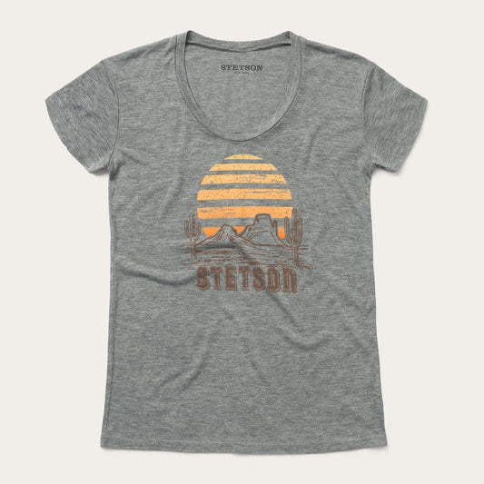 Grey Sunset Graphic Tee / Stetson