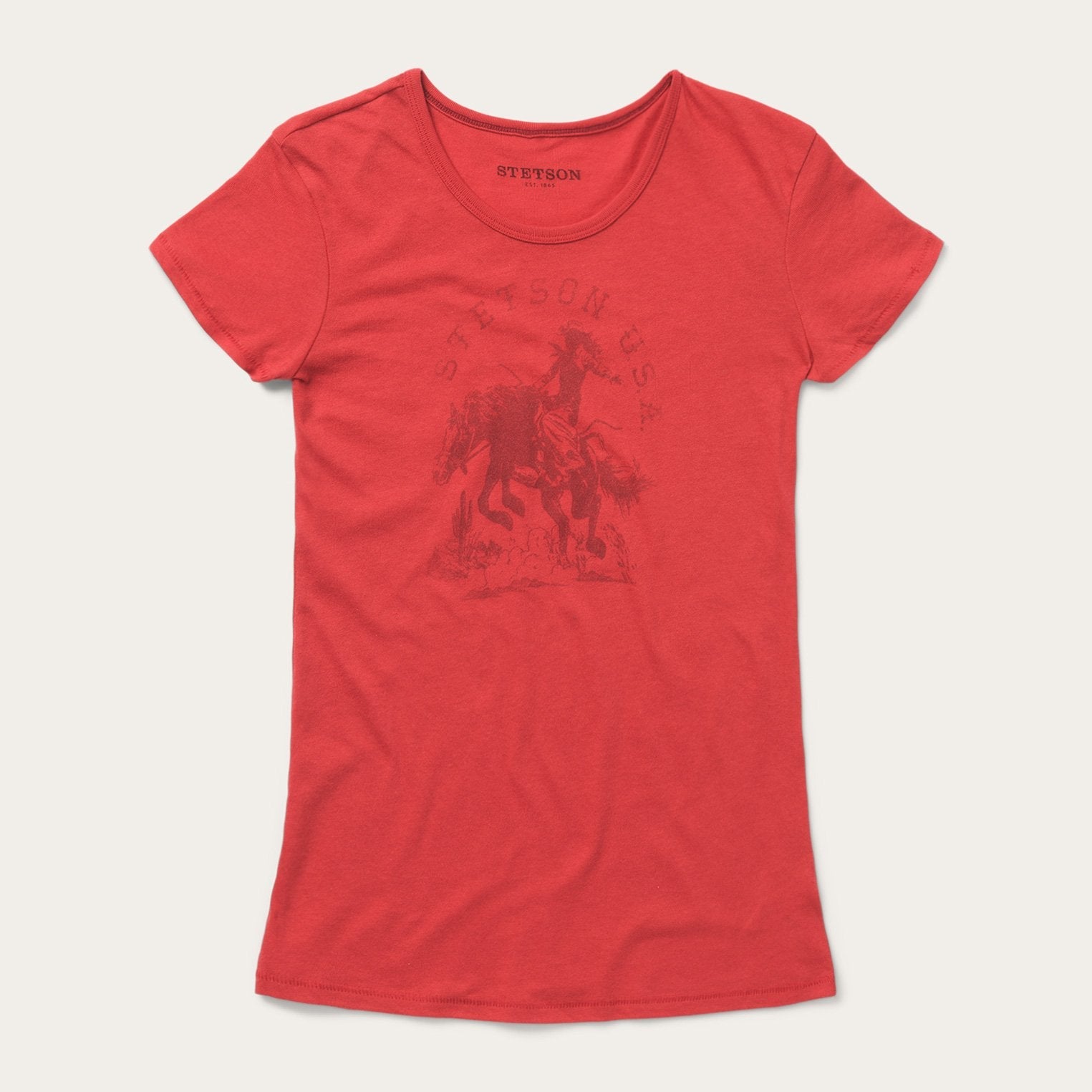 Red Cowgirl Graphic Tee / Stetson