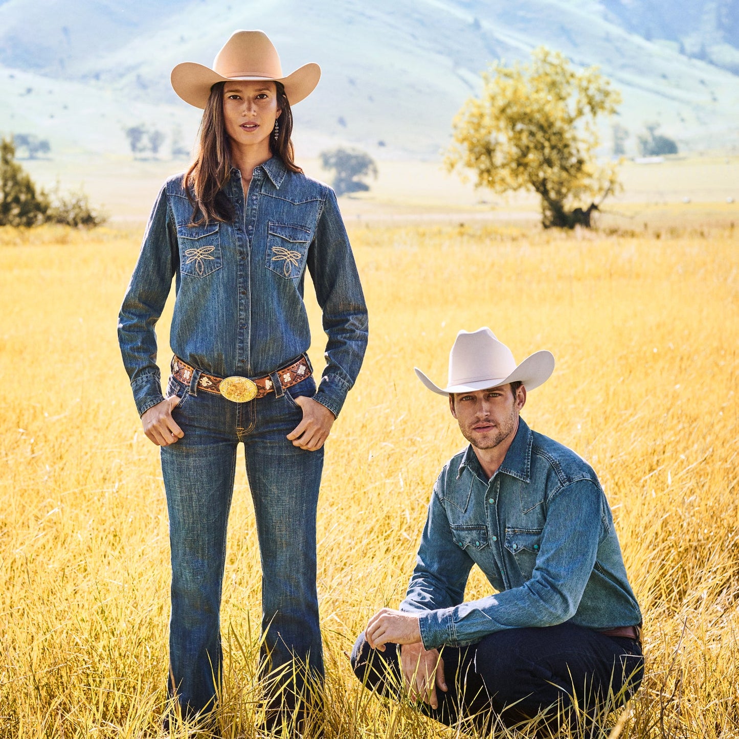 Blue 214 City Trouser Jeans In Medium Wash / Stetson