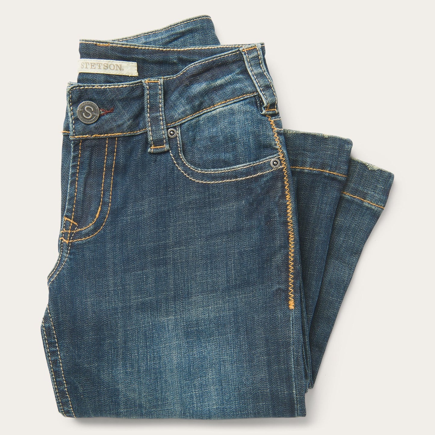Blue 214 City Trouser Jeans In Medium Wash / Stetson