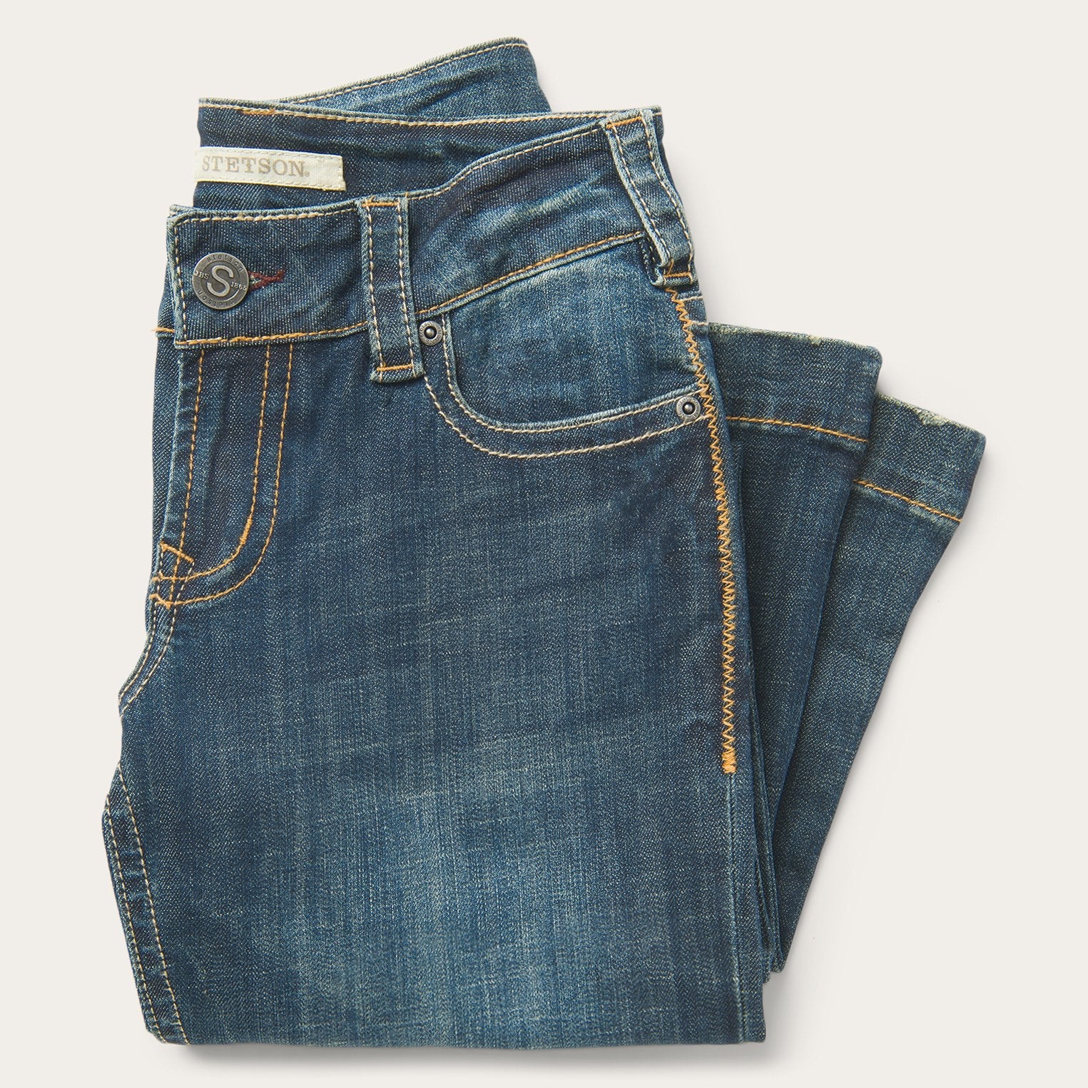 Blue 214 City Trouser Jeans In Medium Wash / Stetson