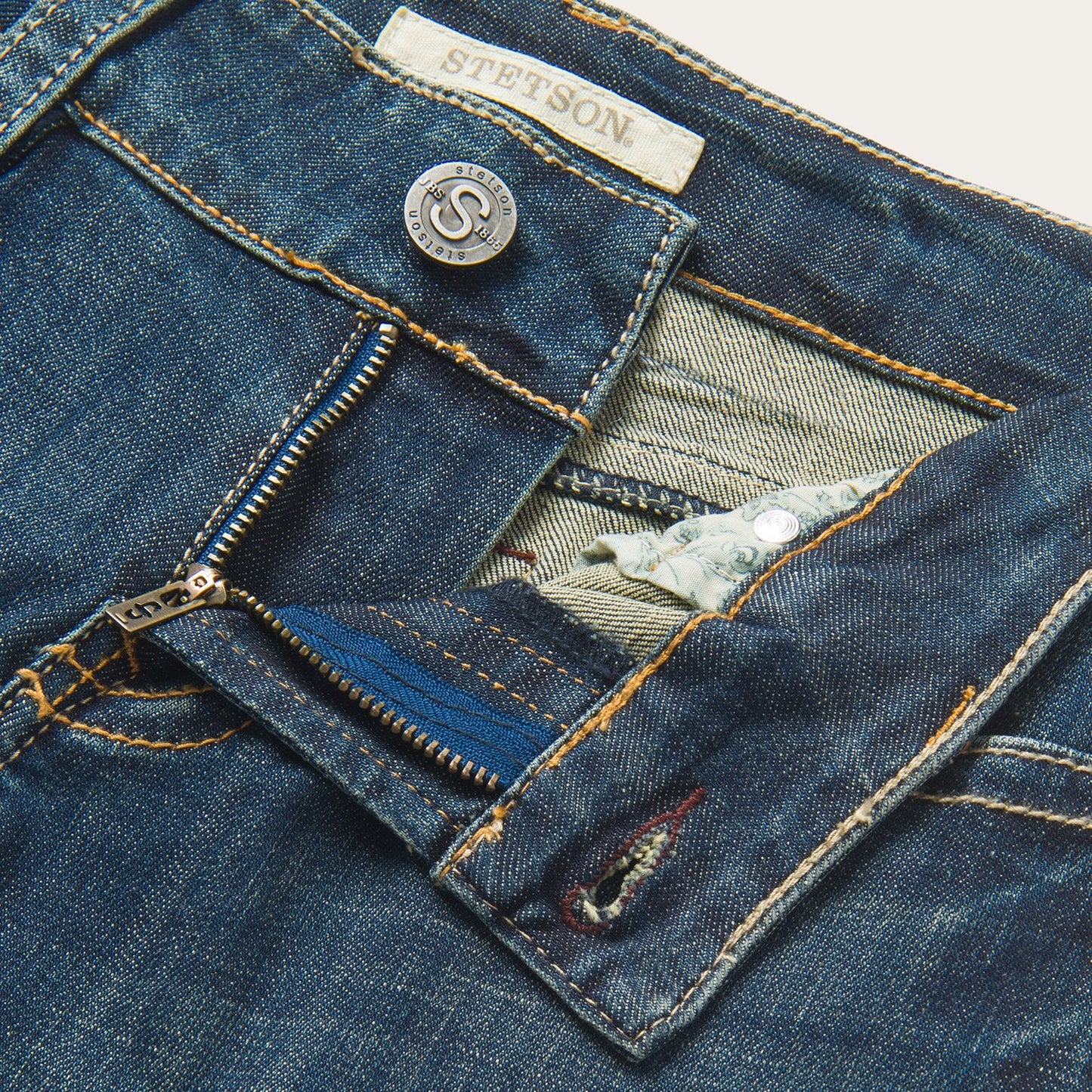Blue 214 City Trouser Jeans In Medium Wash / Stetson