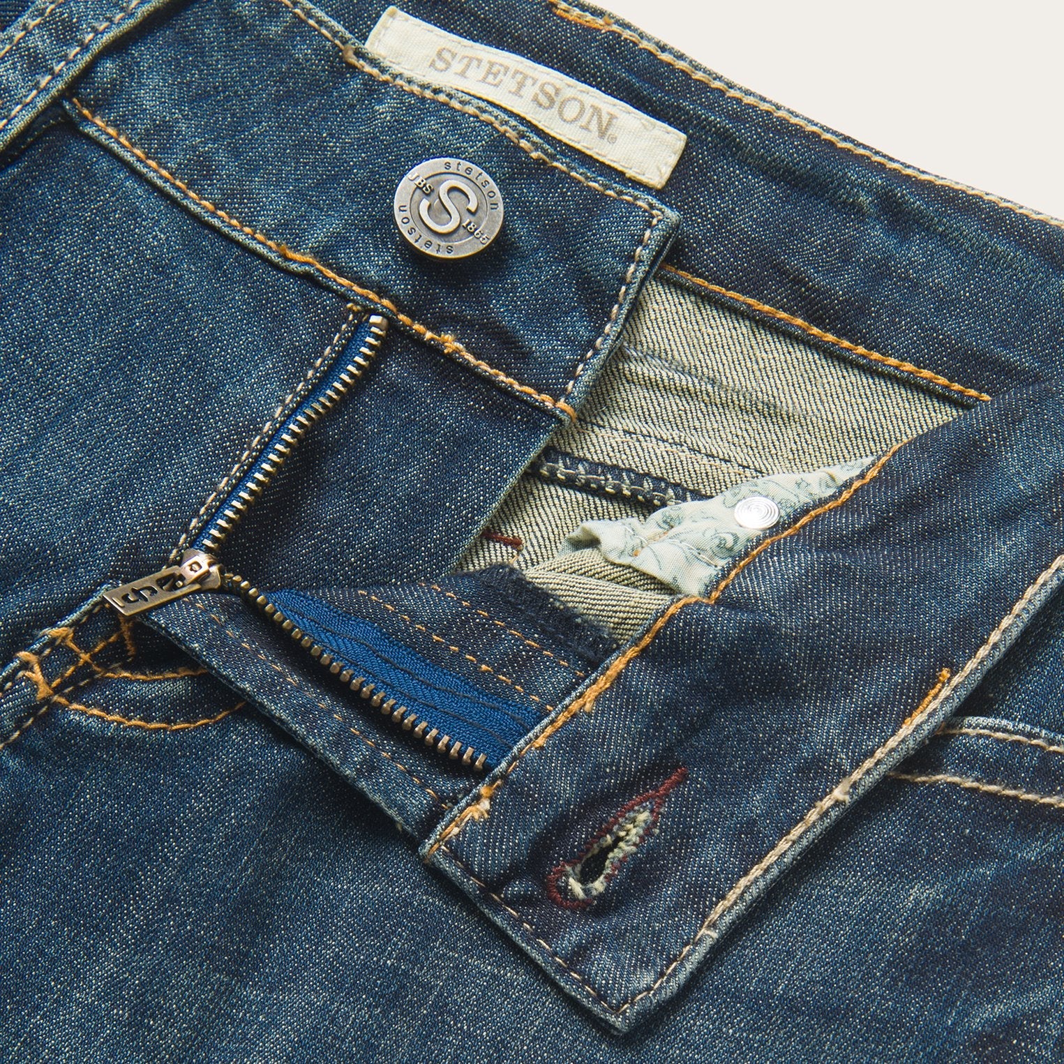 Blue 214 City Trouser Jeans In Medium Wash / Stetson