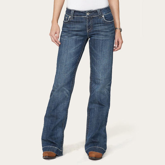 Blue 214 City Trouser Jeans With Chevron Back Pocket / Stetson