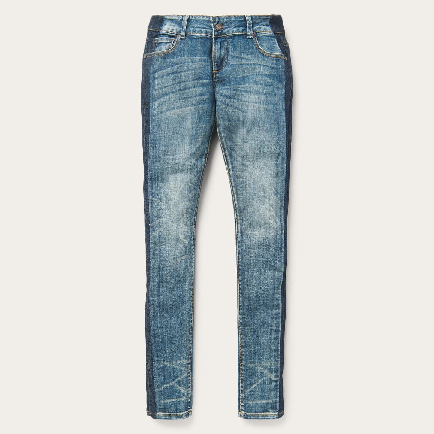 Blue Skinny Fit Stripe Leg Jean / Stetson