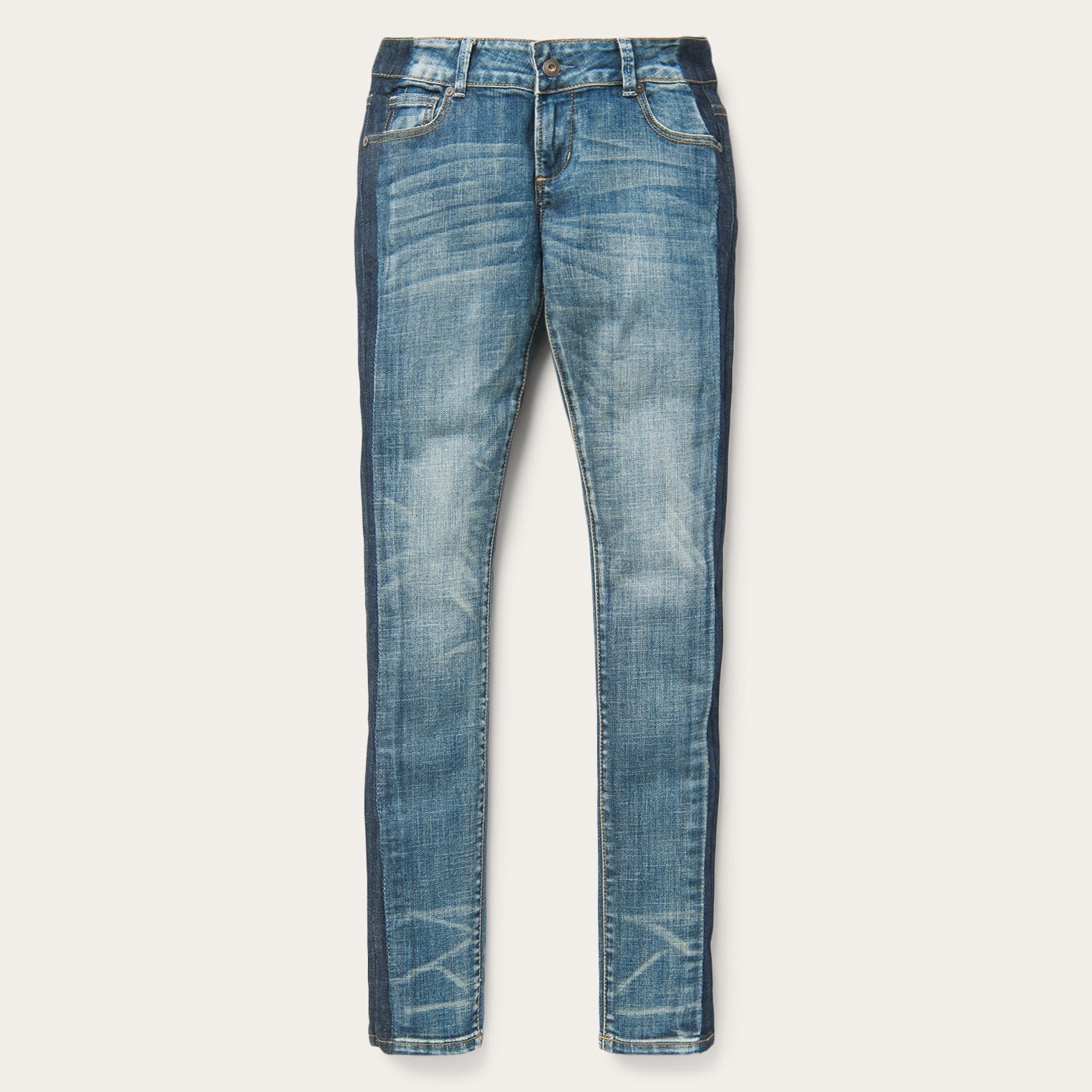 Blue Skinny Fit Stripe Leg Jean / Stetson