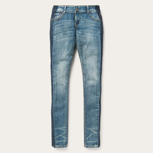 Blue Skinny Fit Stripe Leg Jean / Stetson
