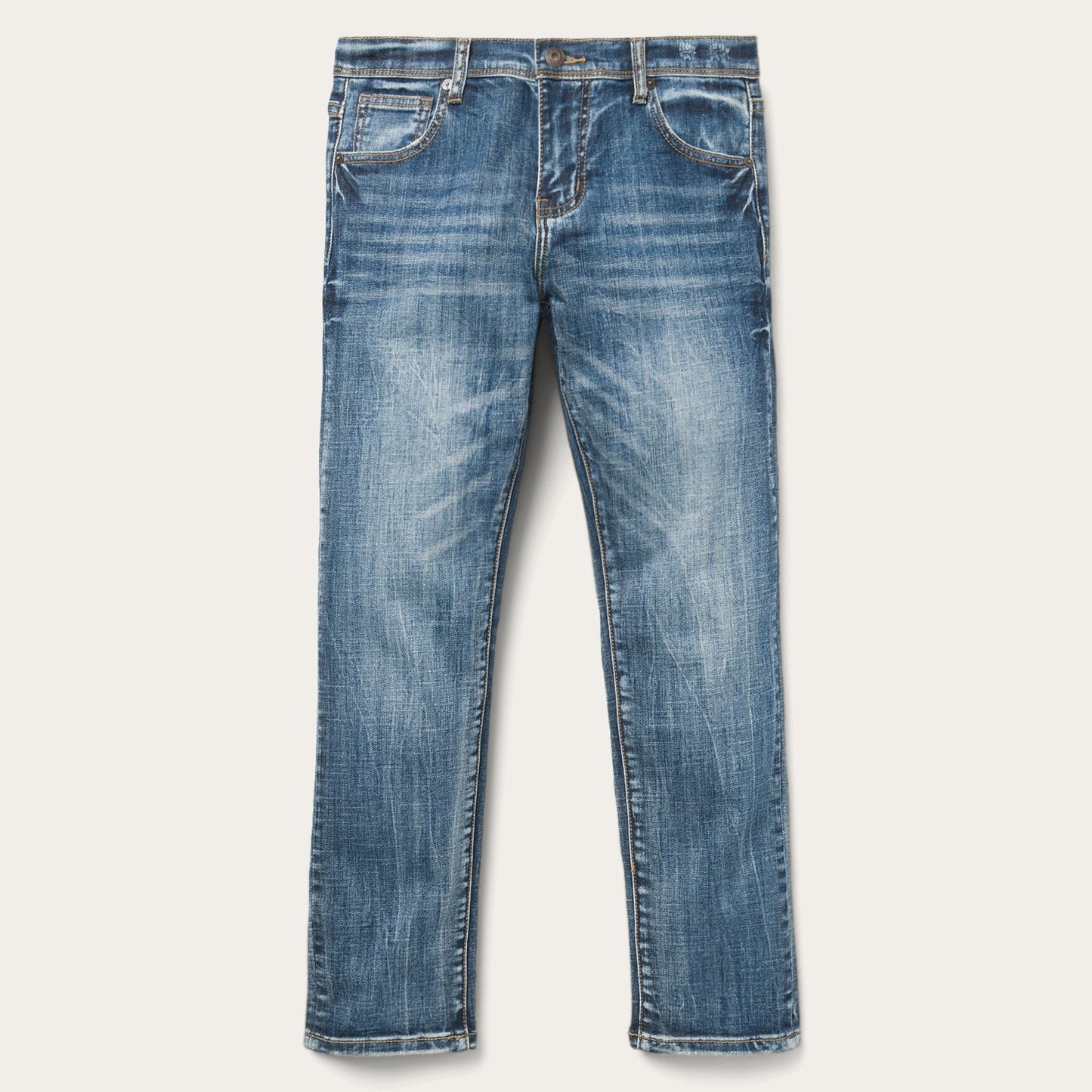 Blue Ankle-Length Boyfriend Fit Jean / Stetson