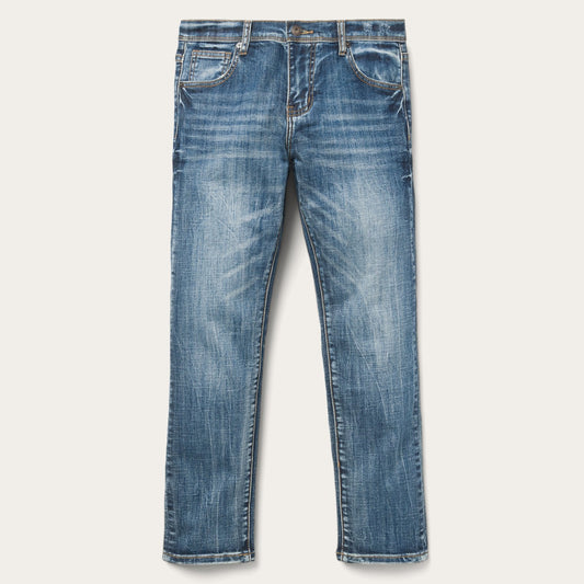 Blue Ankle-Length Boyfriend Fit Jean / Stetson