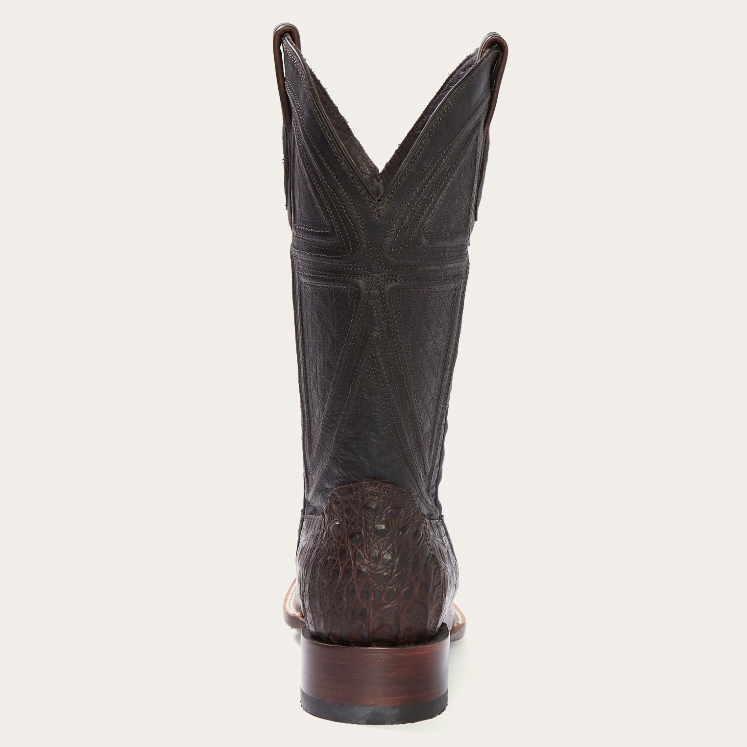 Brown Kaycee Brown Caiman Belly Cowboy Boot / Stetson
