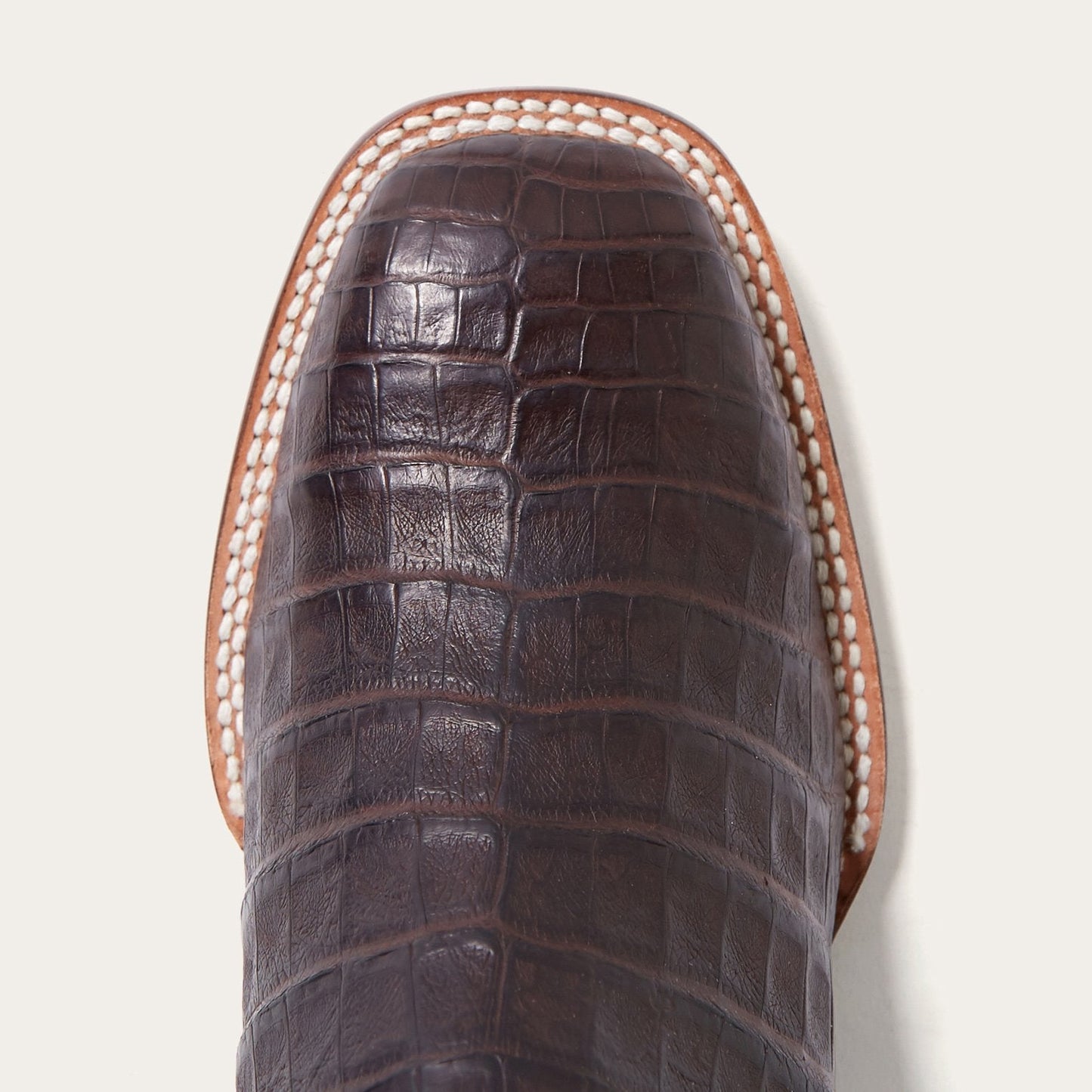 Brown Kaycee Brown Caiman Belly Cowboy Boot / Stetson