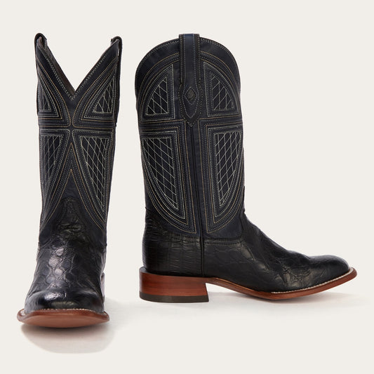 Black Black Falls Alligator Cowboy Boot / Stetson