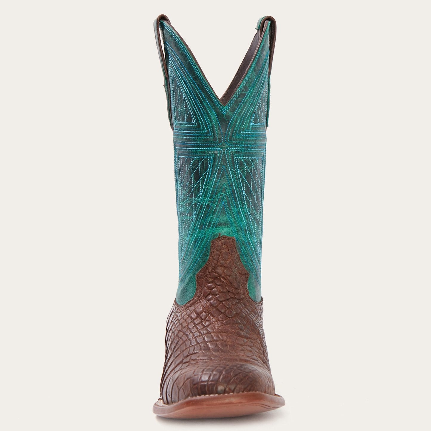 Brown Big Horn Tobacco Alligator Cowboy Boot / Stetson