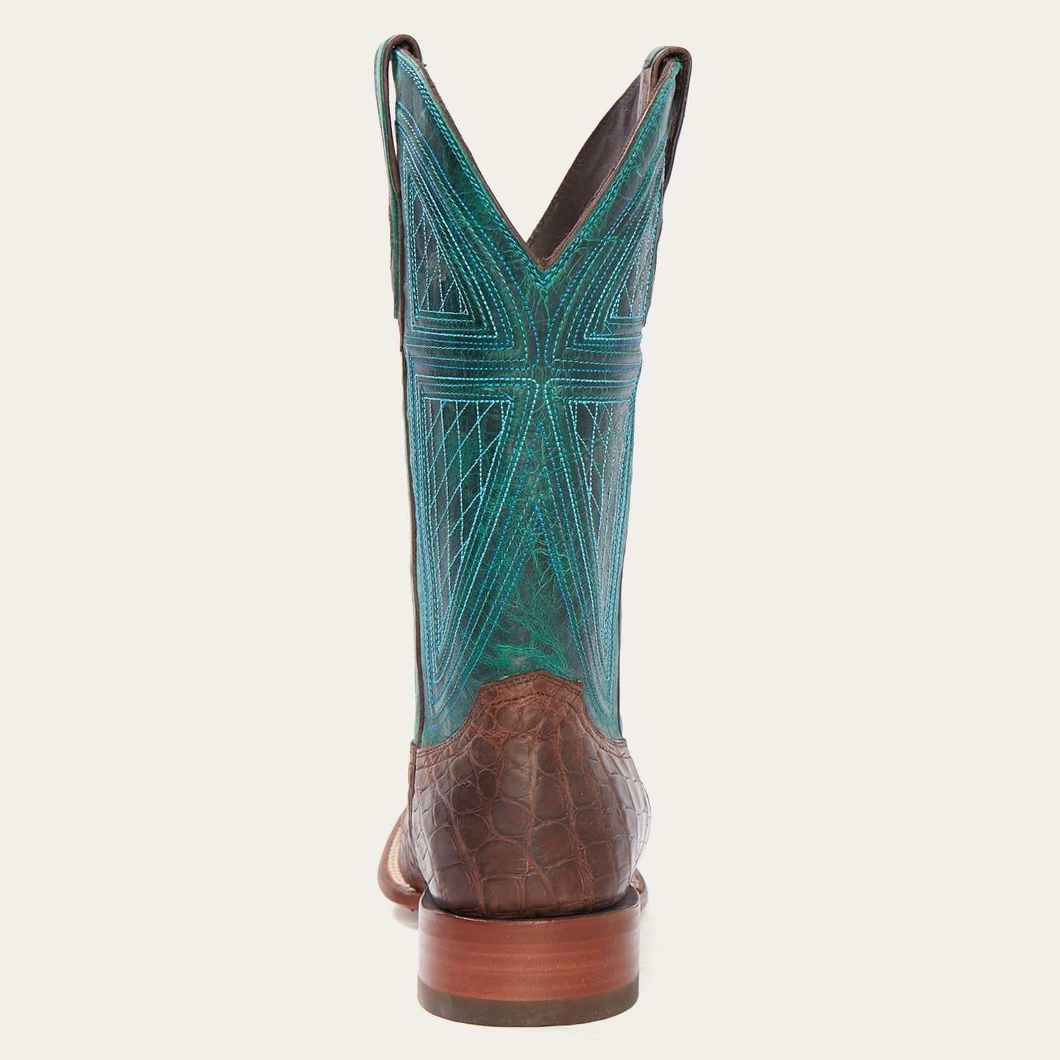 Brown Big Horn Tobacco Alligator Cowboy Boot / Stetson
