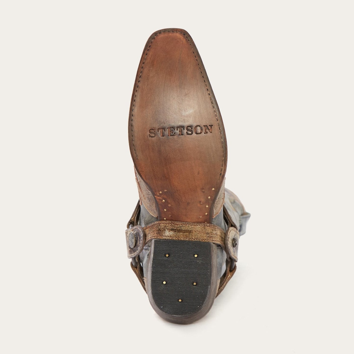 Black Sundance Kid Washed Crater Black Cowboy Boot / Stetson