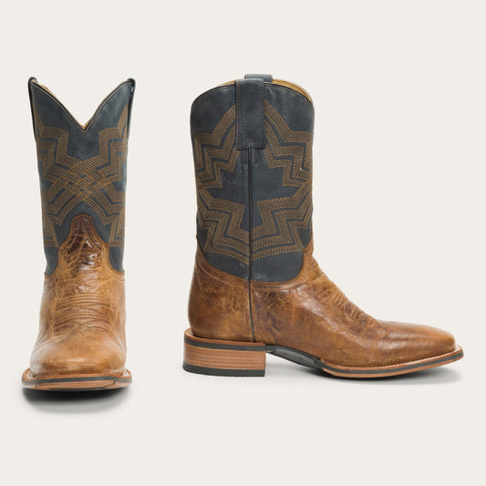 Brown Goddard Burnished Blue & Brown Leather Boot / Stetson