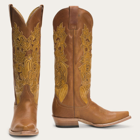 Brown Jules Hand Tooled Leather Boot / Stetson