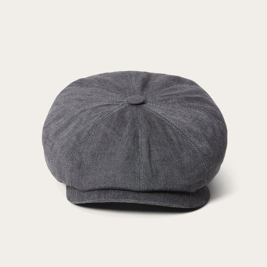 Grey Linen Hatteras Newsboy / Stetson