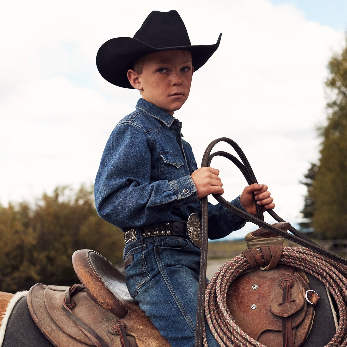 Black Giddy Up Youth Cowboy Hat / Stetson