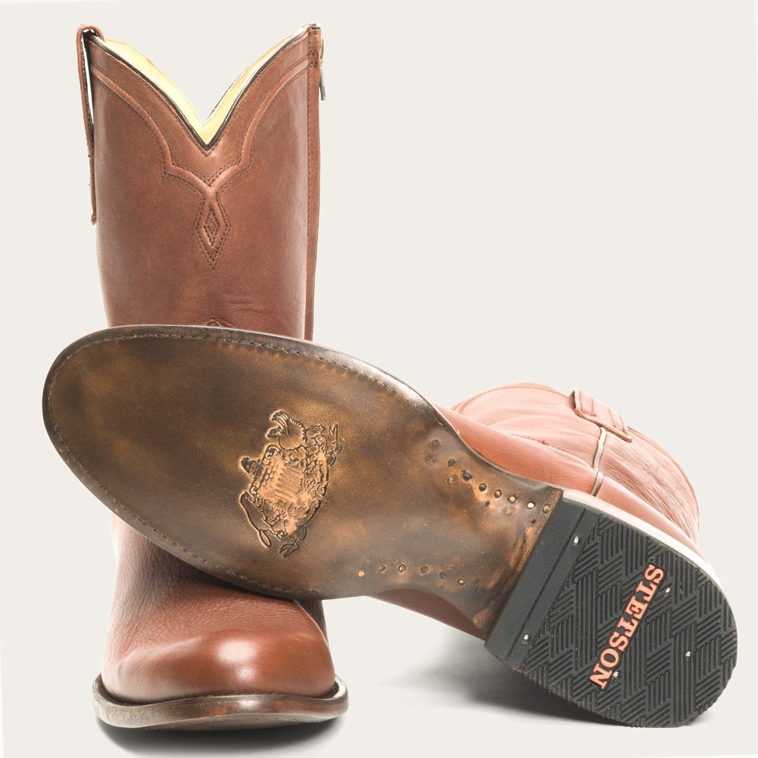 Burnished Cognac Rancher Zip Roper / Stetson