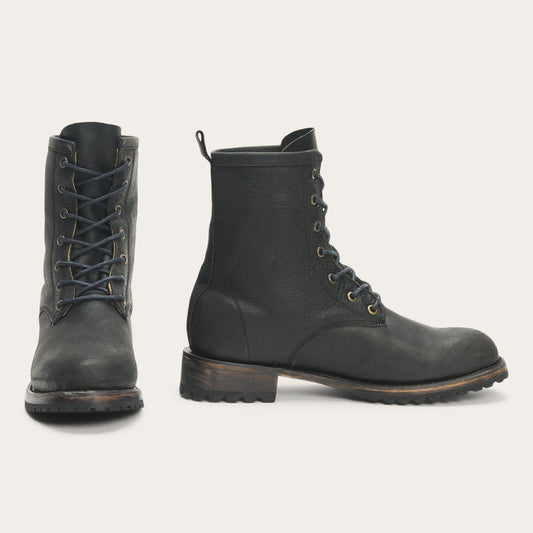 Black Leather Sam Lace Up / Stetson