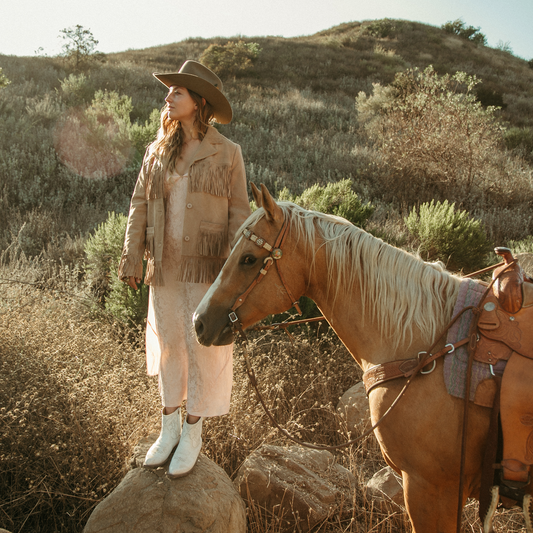 White Annika Boots / Stetson
