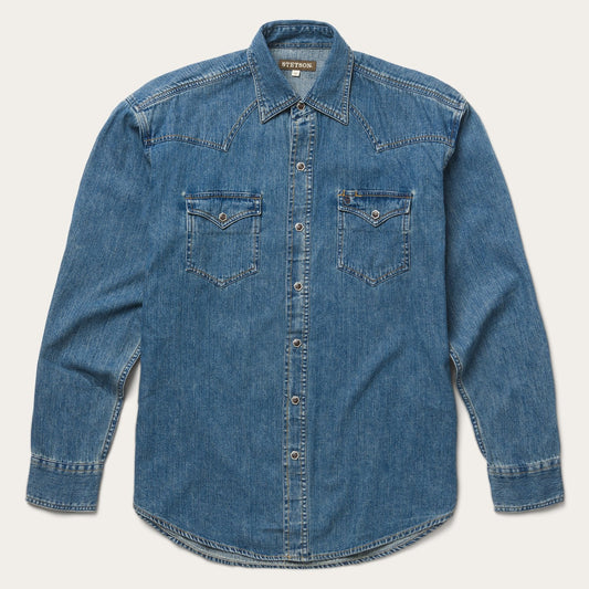 Blue Classic Denim Shirt / Stetson