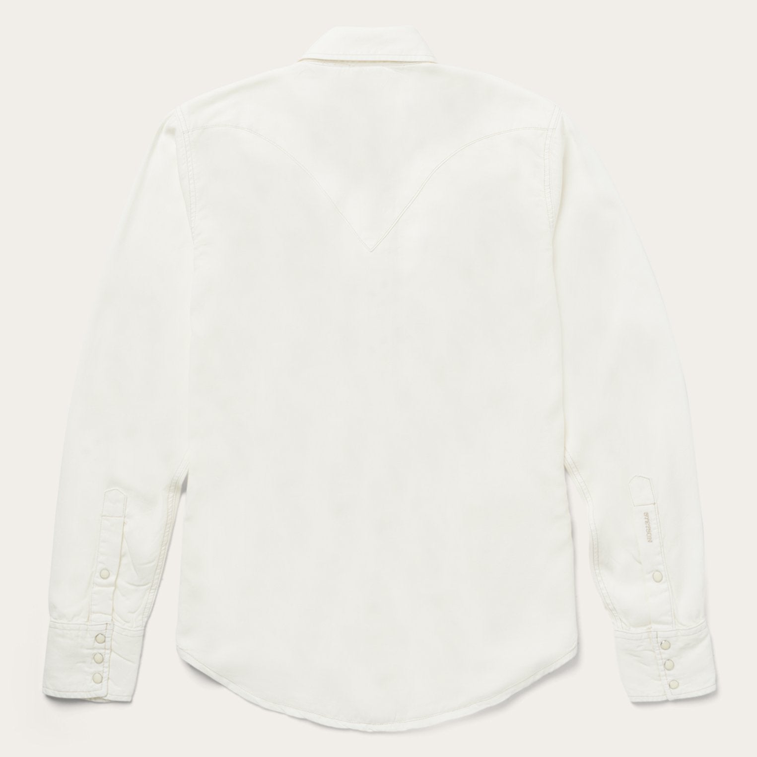 White Cream Twill Shirt / Stetson