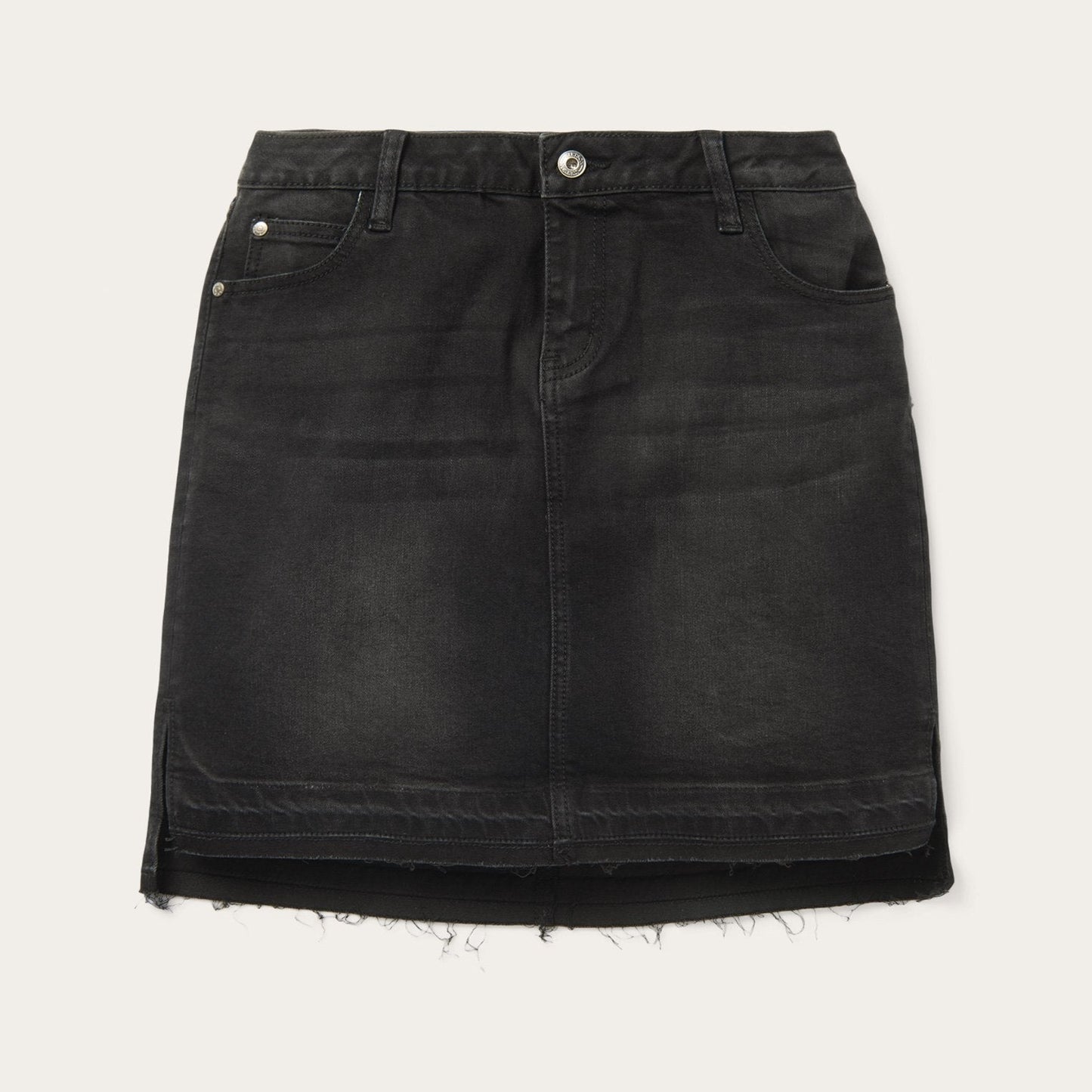 Black Black Denim 5-Pocket Skirt / Stetson