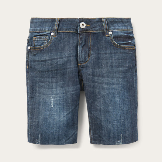 Blue Dark Wash Denim Shorts / Stetson