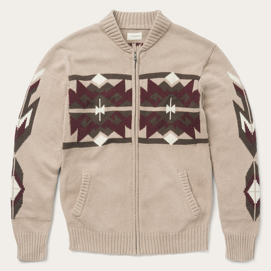 Brown Brown Aztec Cardigan / Stetson